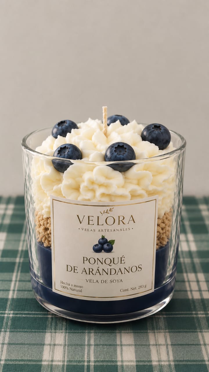 Vela aromática ponqué de arándanos